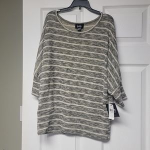 By & By Cream/Gold Metallic Sweater